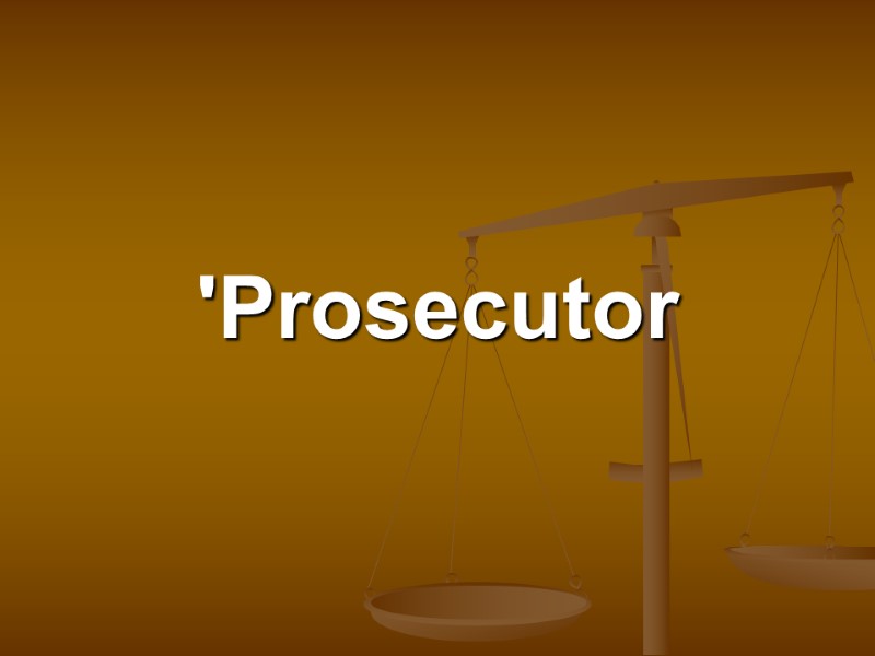 'Prosecutor